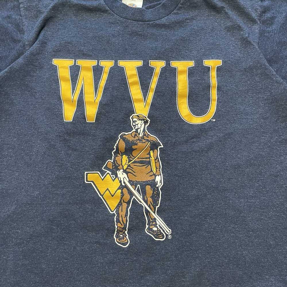 Vintage Vtg 90s West Virginia Mountaineers Shirt … - image 3