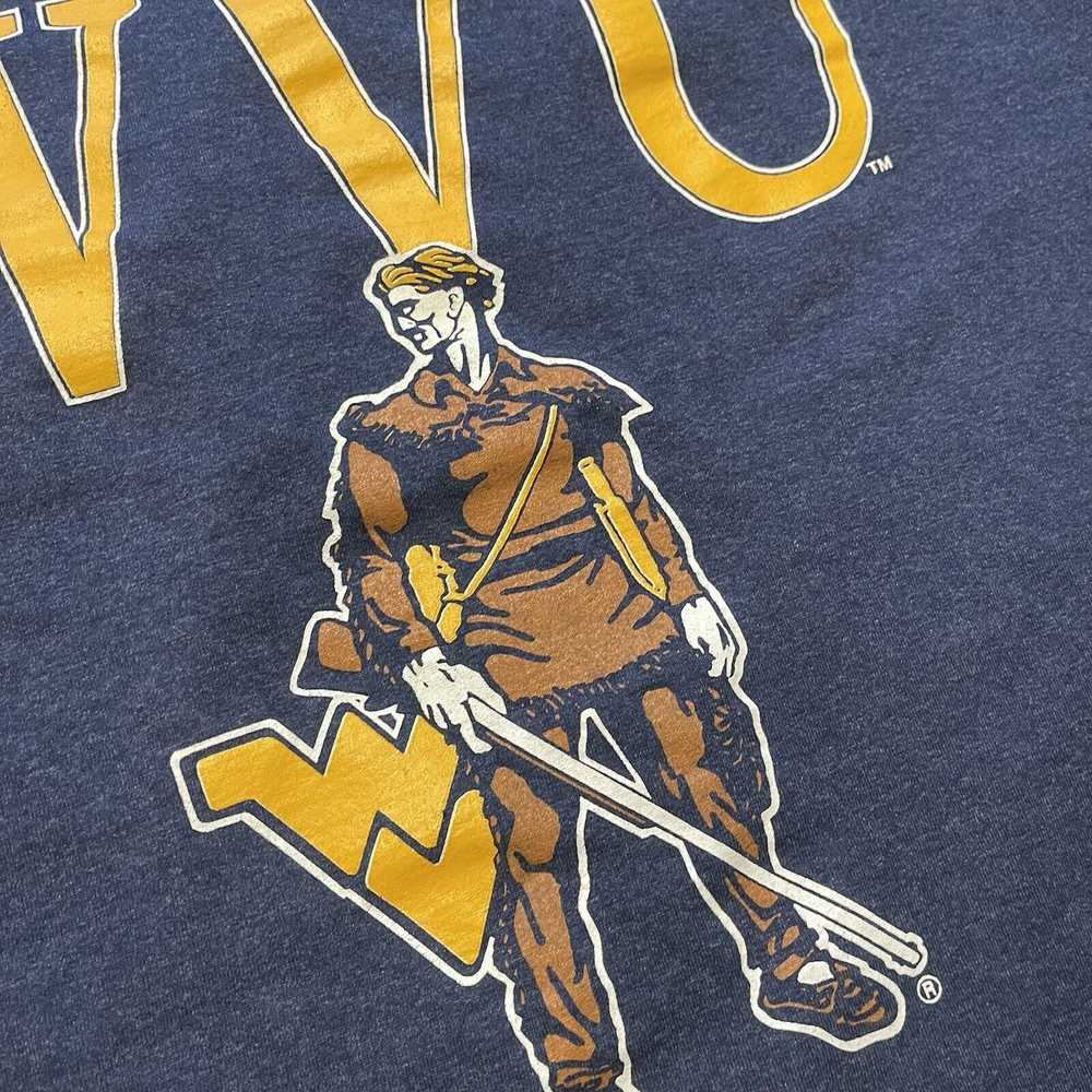 Vintage Vtg 90s West Virginia Mountaineers Shirt … - image 4