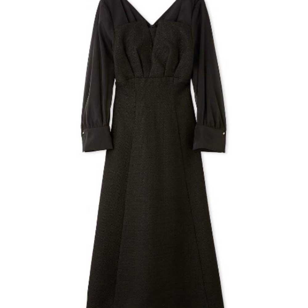 SNIDEL Sheer Sleeve Dress Black - image 2