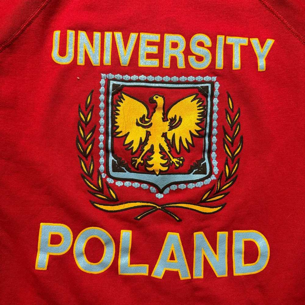 Ncaa University of Poland 90s Vintage Single Stit… - image 4