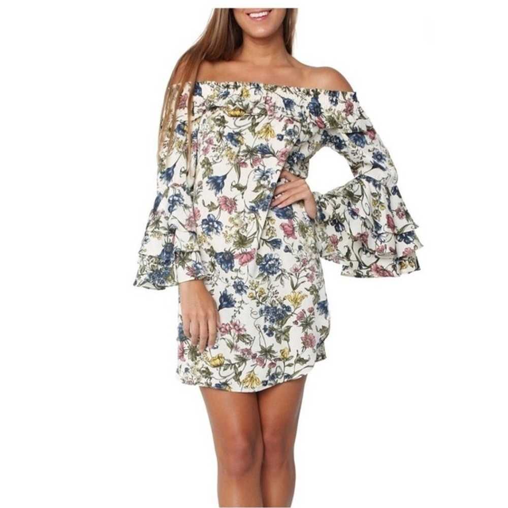 MISA Los Angeles Amal Floral Print Off The Should… - image 7