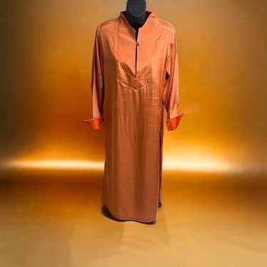 LOULOU DE LA FALAISE Tangerine Polycotton Kaftan … - image 1