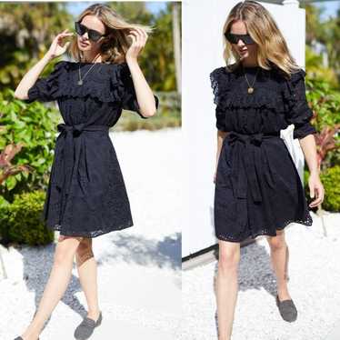 Emerson fry Elsa Dress Black Eyelet mini cottage c