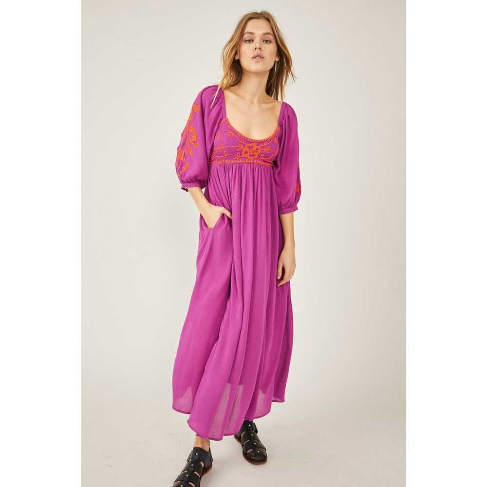 Free People Wedgewood Embroidered Maxi Dress in O… - image 2