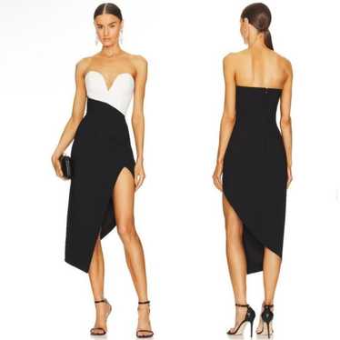 Amanda Uprichard Soiree Strapless Asymmetrical Mi… - image 1