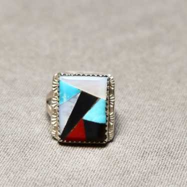 vintage 925 sterling silver Native Zuni ring