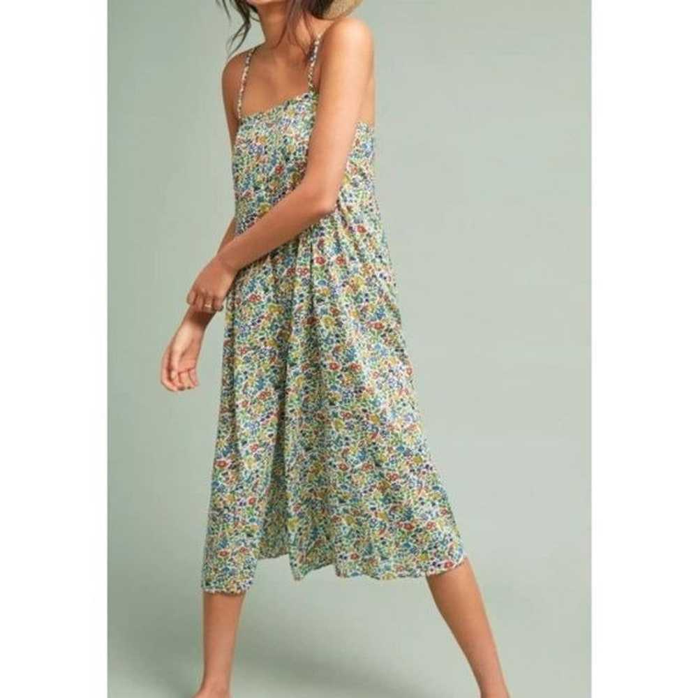 Anthropologie Women XL Multicolor Floral Virginia… - image 1