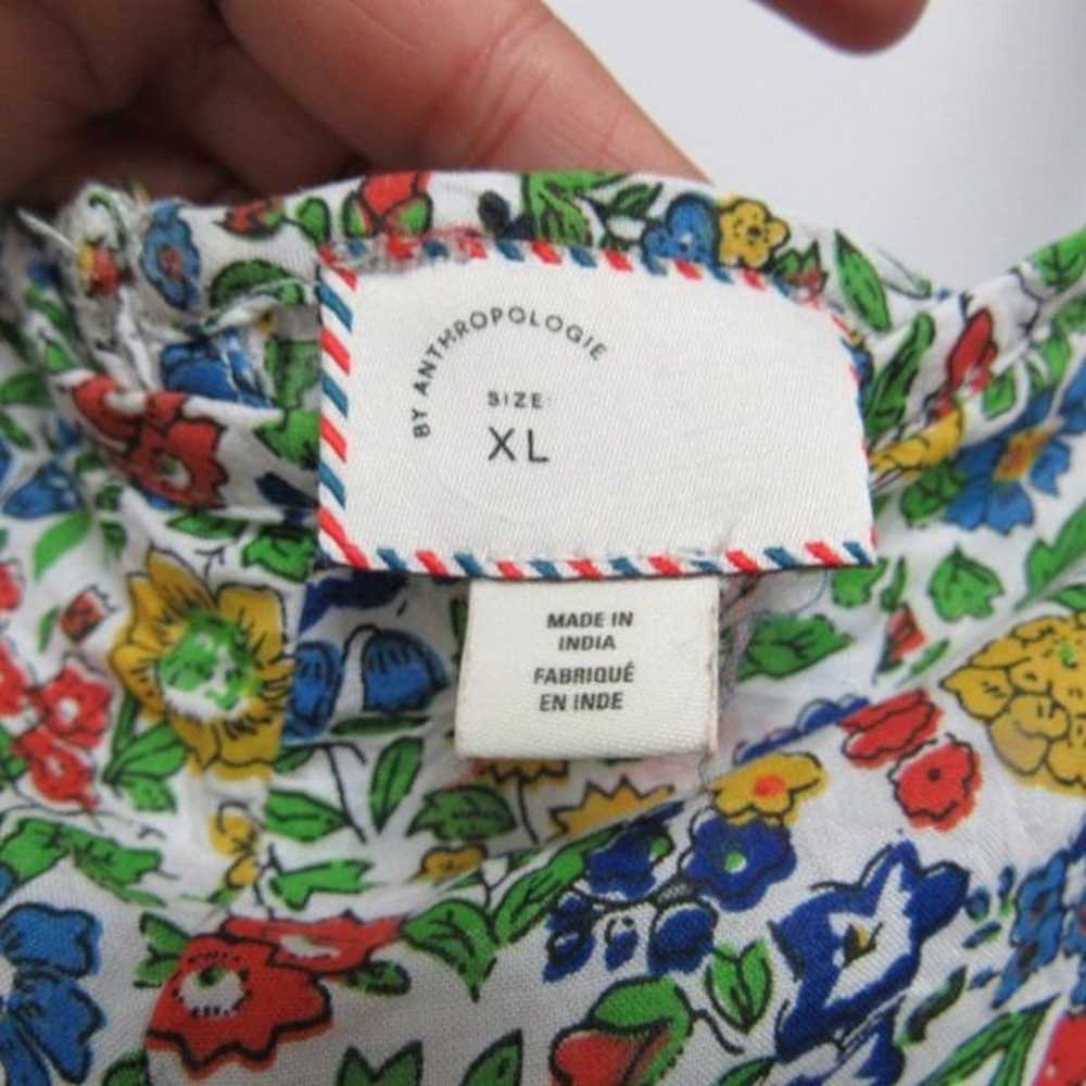 Anthropologie Women XL Multicolor Floral Virginia… - image 3