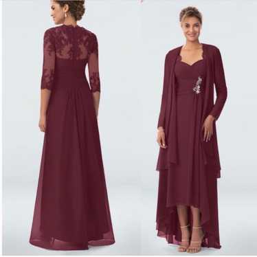 NWT Azazie Devereaux Mother Of The Bride Burgundy 