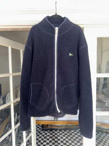 Drakes Drakes Boucle Wool Zip Fleece Jacket