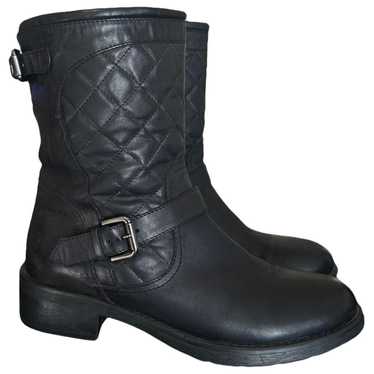 Aquatalia Leather biker boots