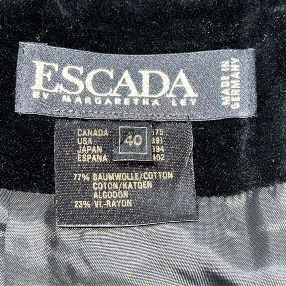 Escada Velvet mini skirt - image 3