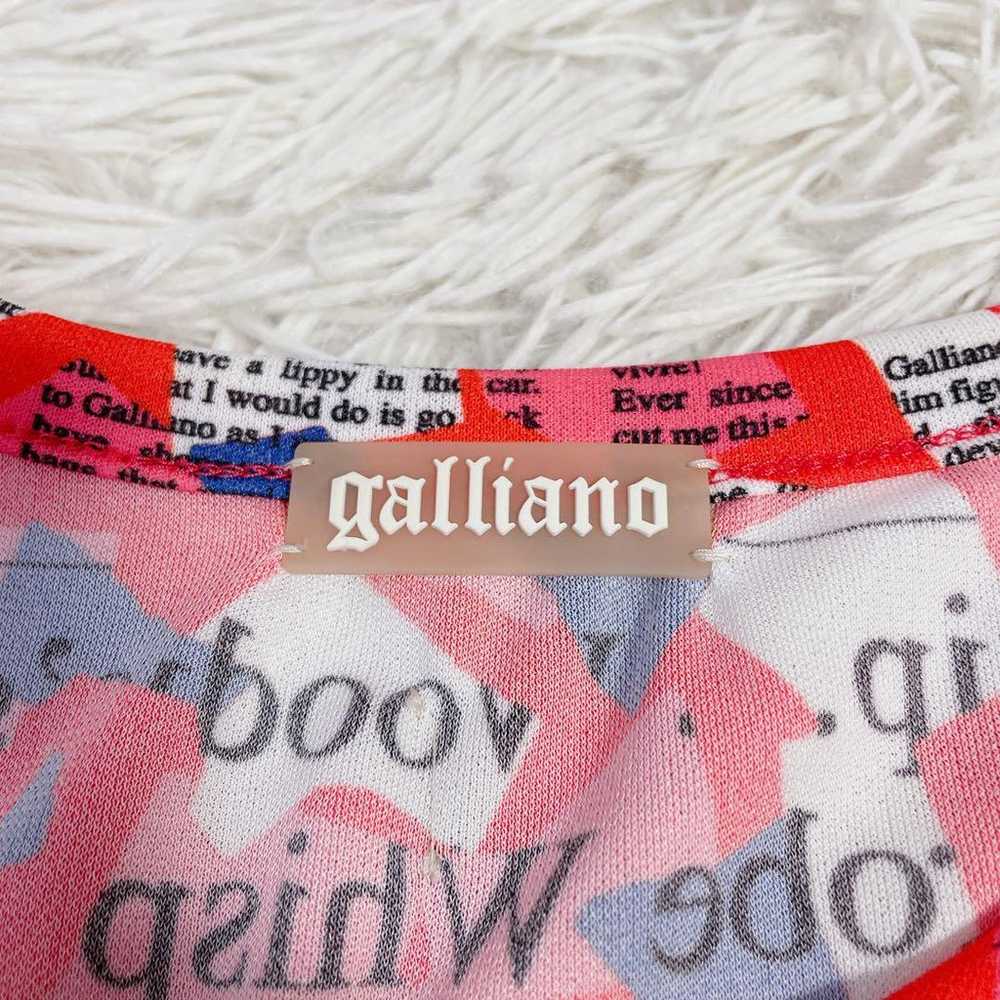 【Mint Condition】Galliano Newspaper Print Off-Shou… - image 5