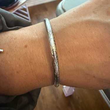 925 Sterling Silver VINTAGE Bangle Bracelet