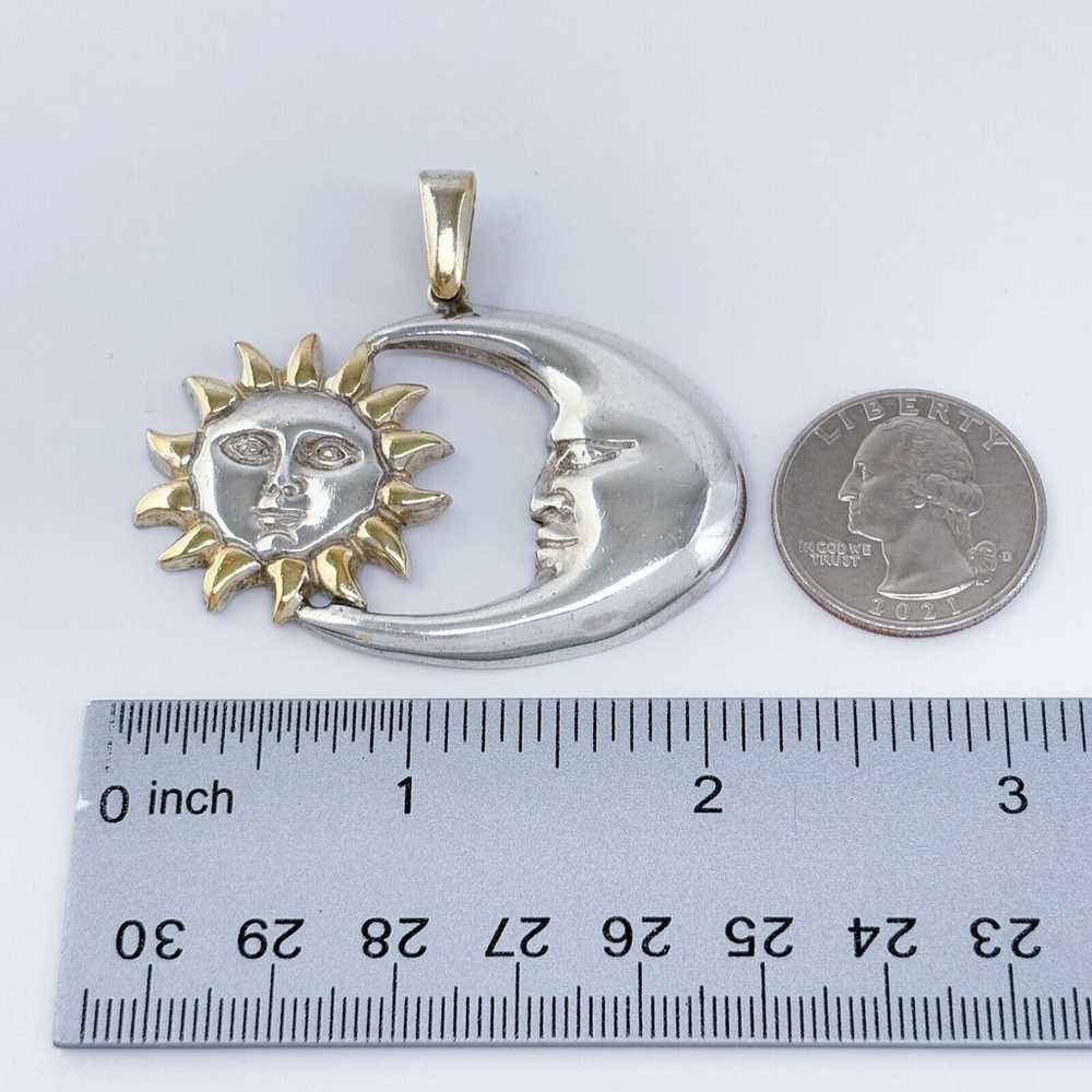 Vintage Mexico Sterling Silver 925 Sun and Moon P… - image 8