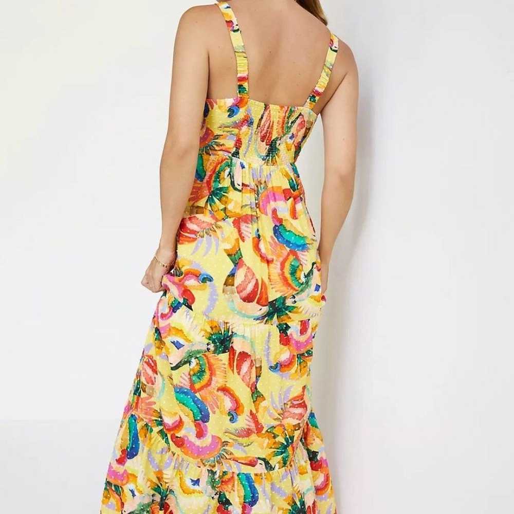 Farm Rio Anthropologie Textured Tropical Maxi Dre… - image 3