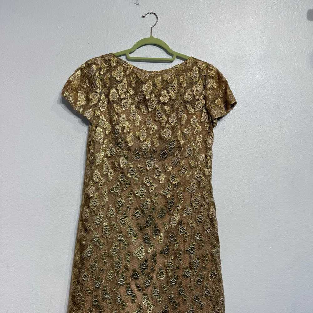 Malcolm Starr Gold Ornate Lace 60's Vintage Eveni… - image 2