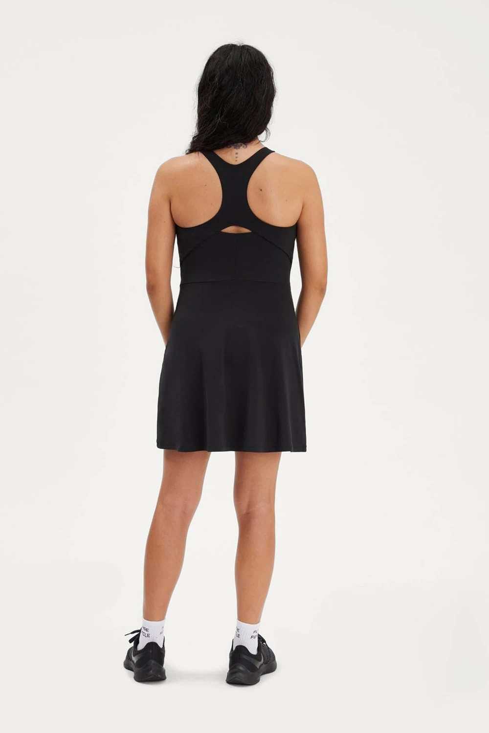 Girlfriend Collective Black Lola V-Neck Dress - O… - image 2