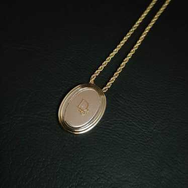 [Excellent Condition] Dior Necklace Circle Plate L