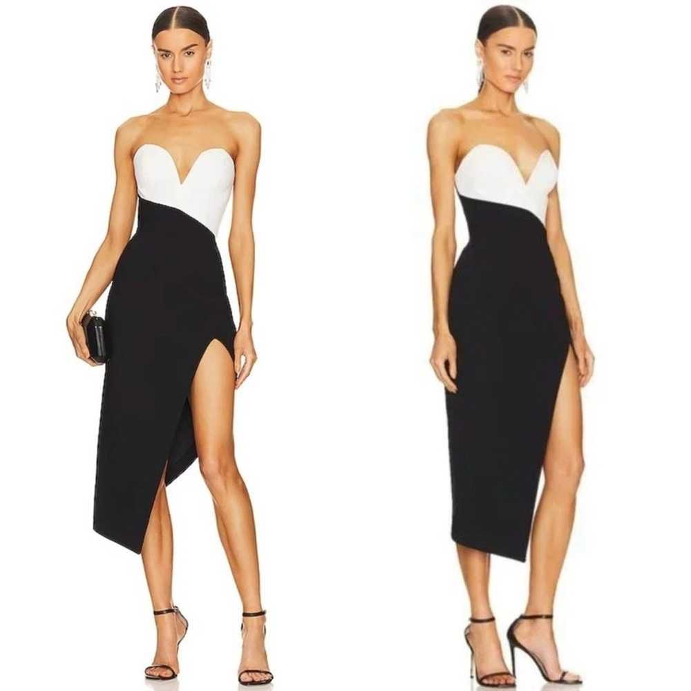 Amanda Uprichard Soiree Strapless Asymmetric Dress - image 1