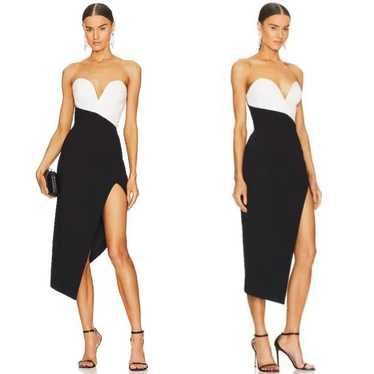 Amanda Uprichard Soiree Strapless Asymmetric Dress