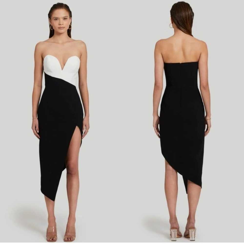 Amanda Uprichard Soiree Strapless Asymmetric Dress - image 2