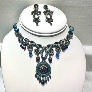 Vintage Ayala Bar Classic Collection Blue Beaded … - image 1