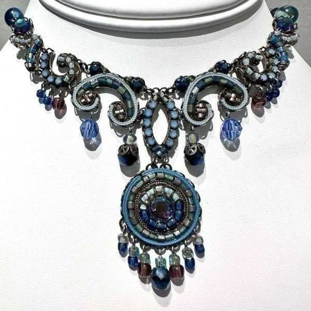 Vintage Ayala Bar Classic Collection Blue Beaded … - image 2