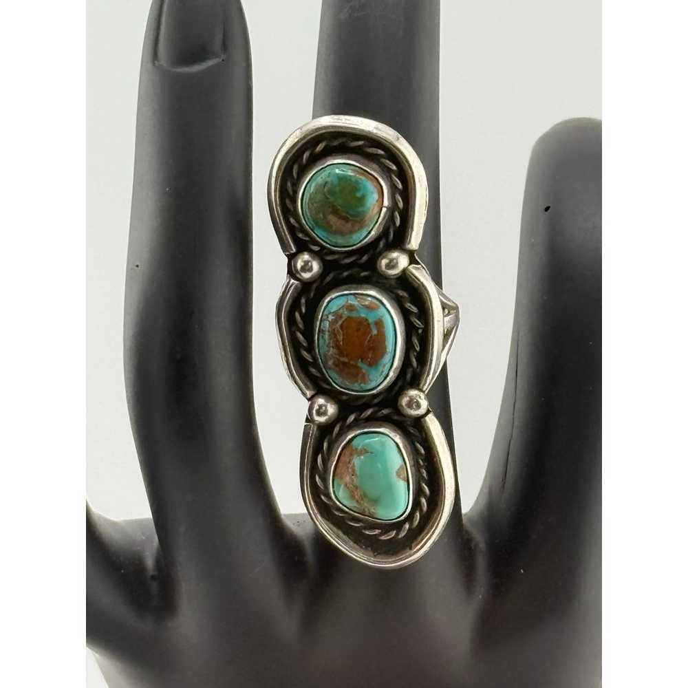 Vintage Native American 925 Sterling Silver Sonor… - image 1