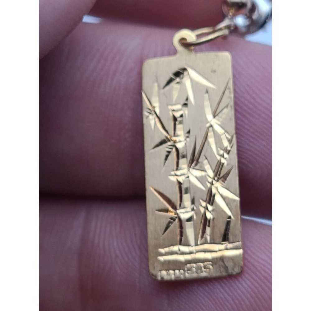 Vintage 14k Solid Gold Chinese Fortune/prosperity… - image 6