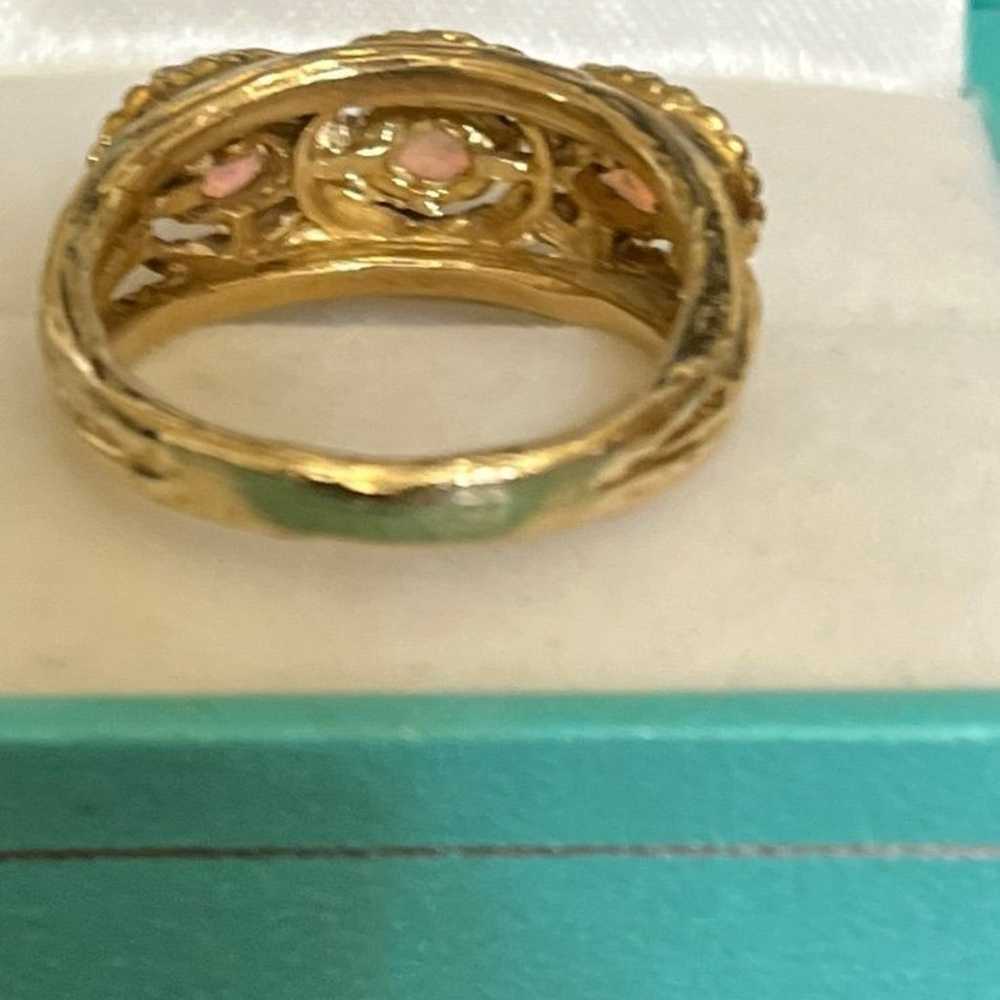 Vintage 14k gold and opal ring size 6.75 - image 7