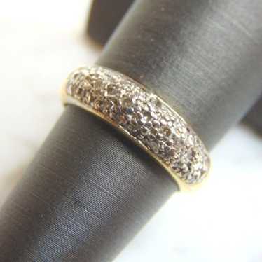 14K Gold Diamond Cluster Ring E2984 - image 1