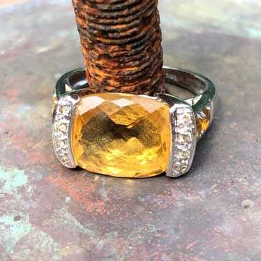 14kt yellow gold and citrine ring