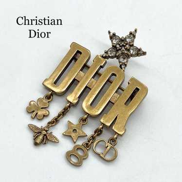 【Unused Condition】 Dior Logo Icon Rhinestone Brooc