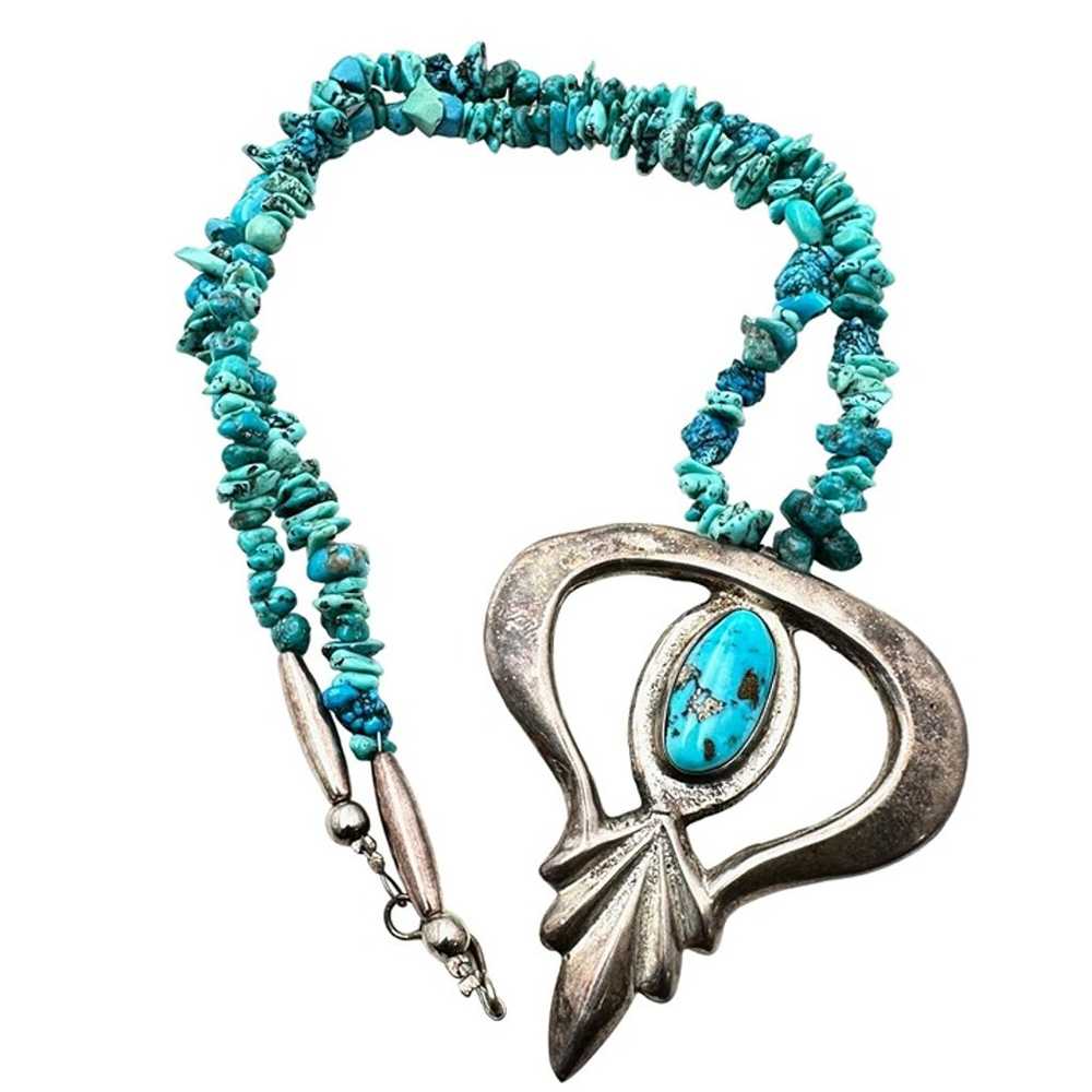 Native American Hallmarked NUZ Sterling Silver Sa… - image 1