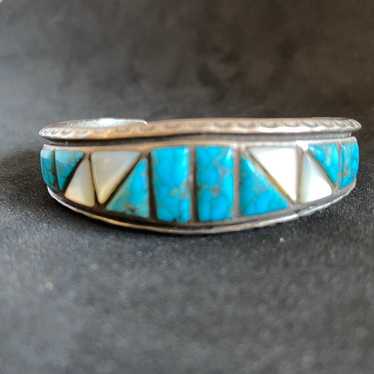 Navajo sterling silver Turquoise cuff