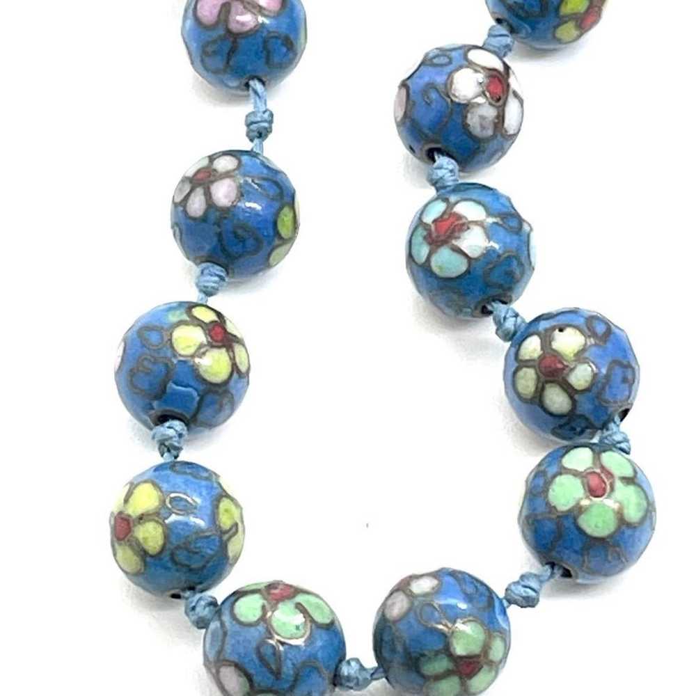 Asian Cloisonné Necklace - image 5