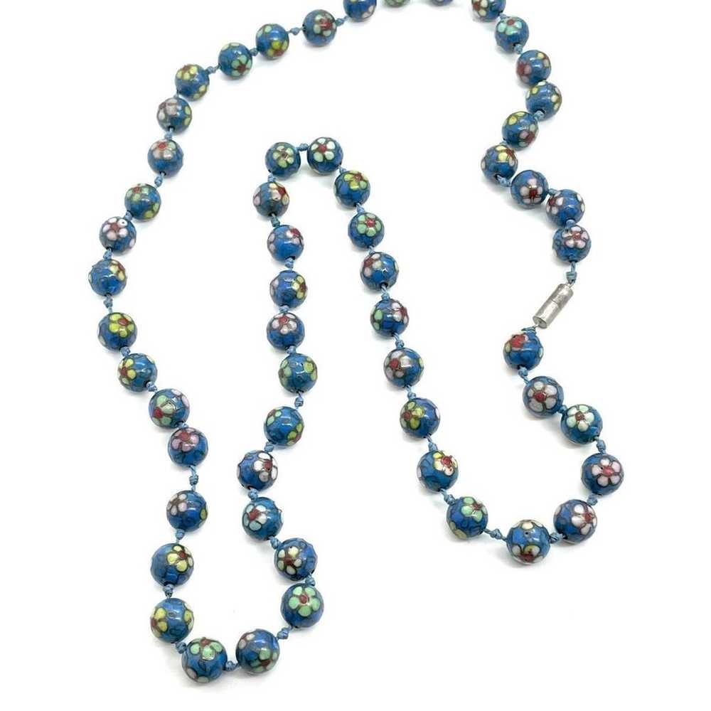 Asian Cloisonné Necklace - image 6