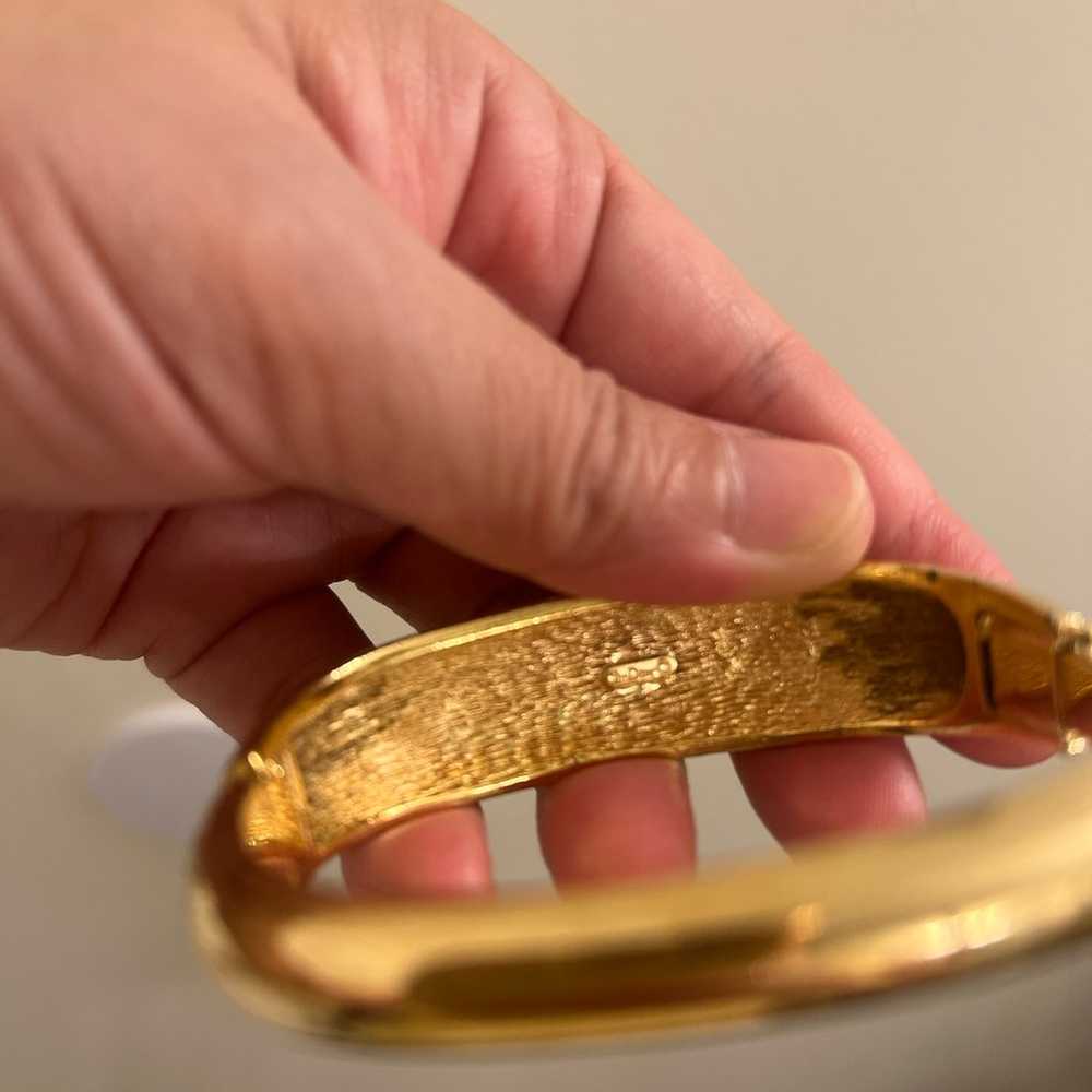 18k gold plated YG bangle by Christian Dior ! - image 3