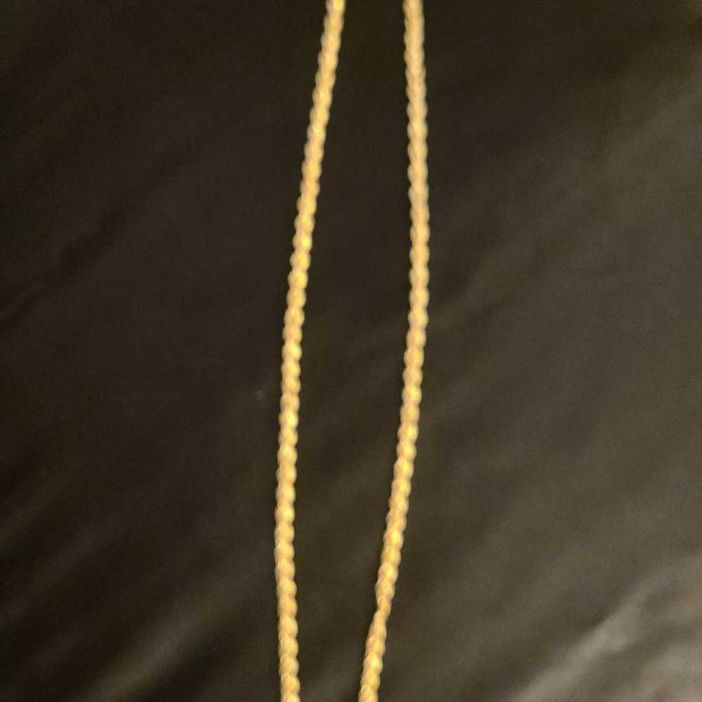 20 Inch Vintage Hollow Gold Rope Chain - image 4