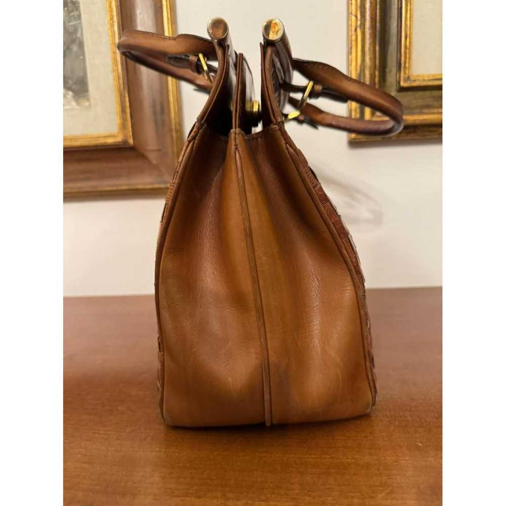 Non Signé / Unsigned Leather handbag - image 6