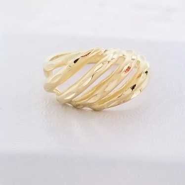 14k Yellow Gold Vintage Dome Ring