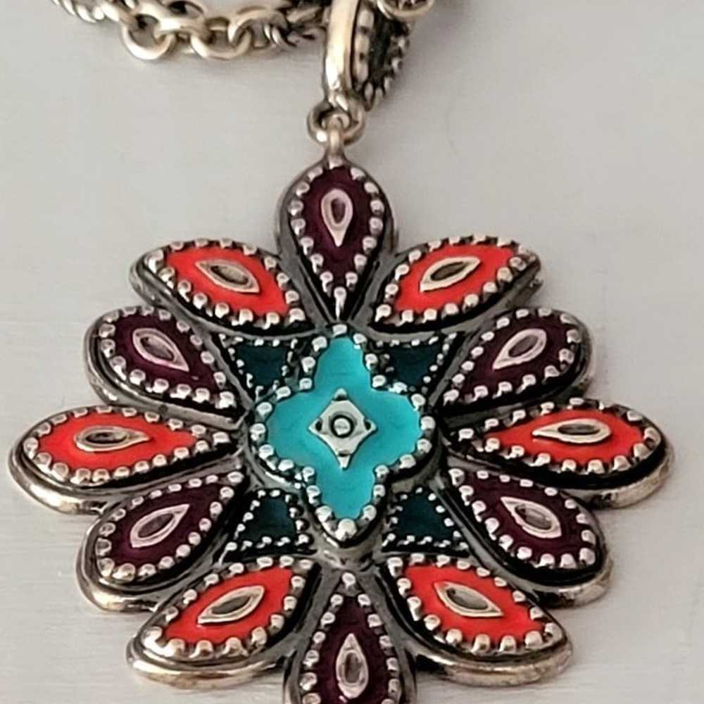 James Avery Retired Silver Cordoba Enamel Pendant… - image 4