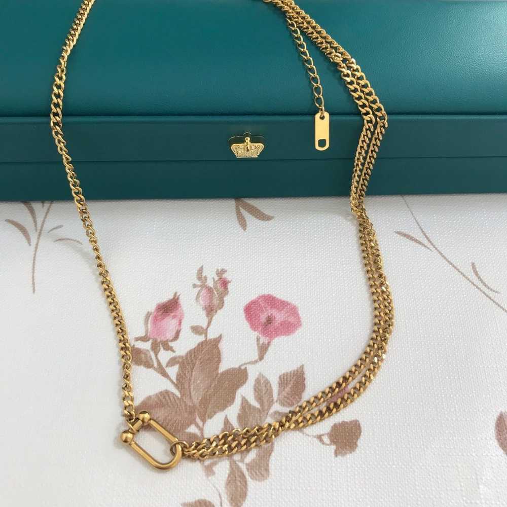 18k real yellow gold necklace - image 1