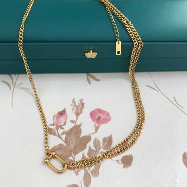 18k real yellow gold necklace