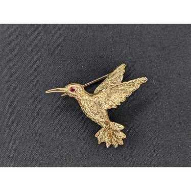 Vintage 1970 signed Engel Brothers EB Hummingbird… - image 1