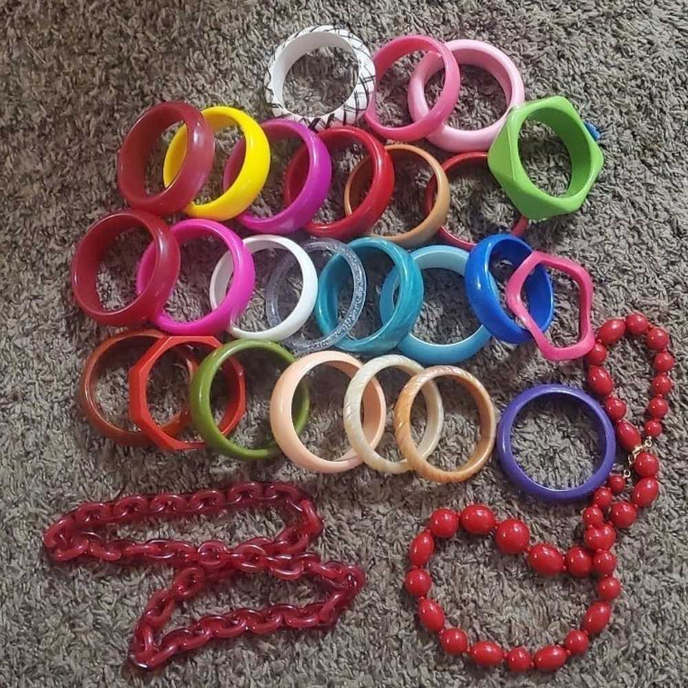 25 bracelets and 2 necklaces lot - image 2