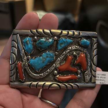 Vintage native belt buckle