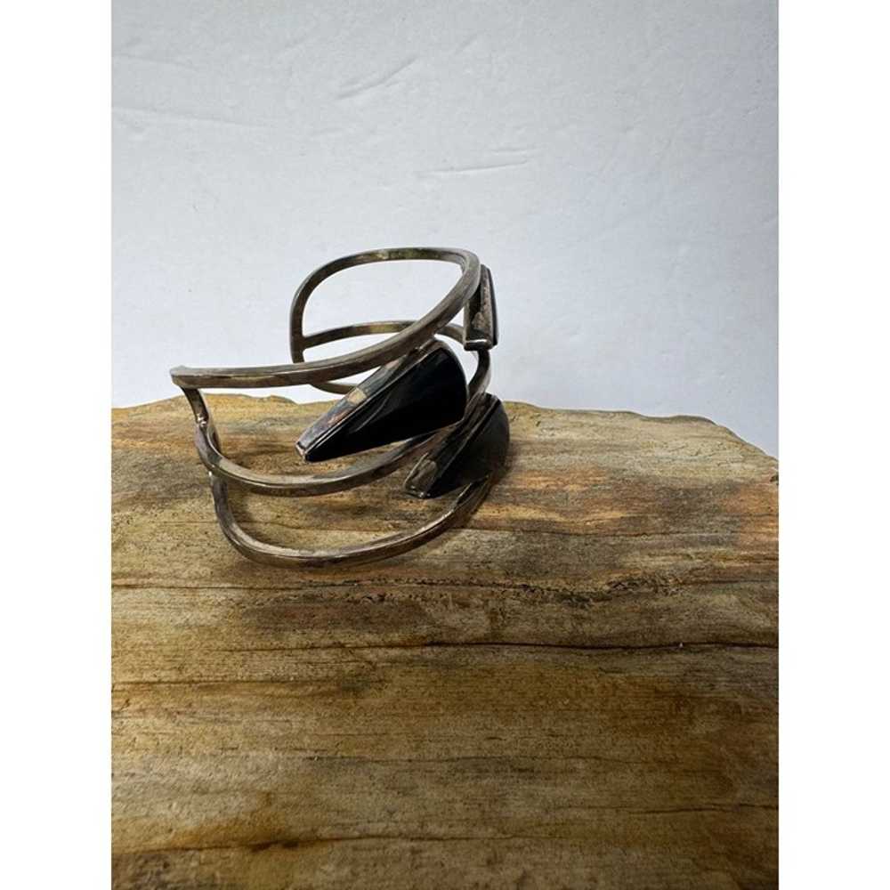 Vintage Sterling Silver Sharon Sandoval Cuff Brac… - image 4