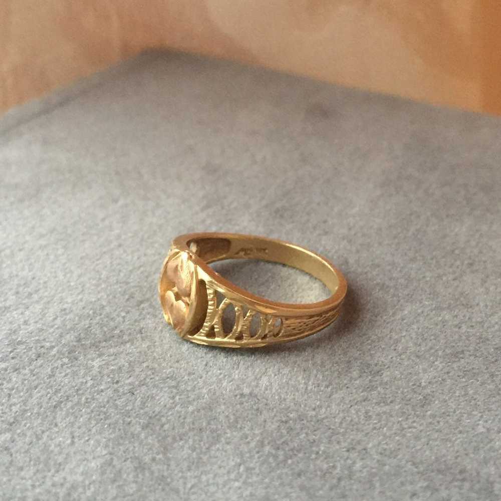 14k 14kt Gold Rose Gold Ring - image 2